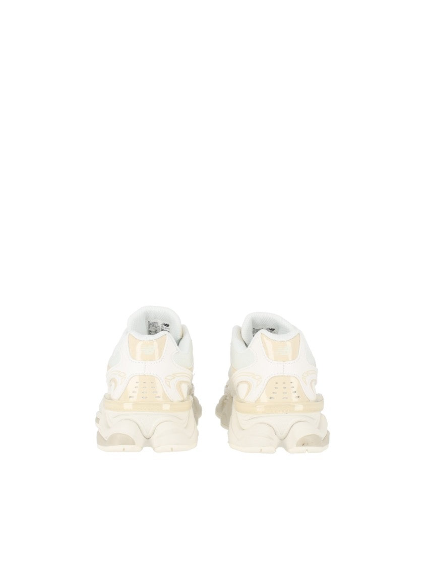 New Balance Off-White/Tan Synthetic Patent Mesh Sneakers
