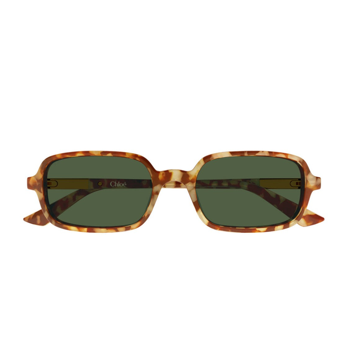 Chloé Havana Ch0363s Oversized Rectangular Acetate Sunglasses
