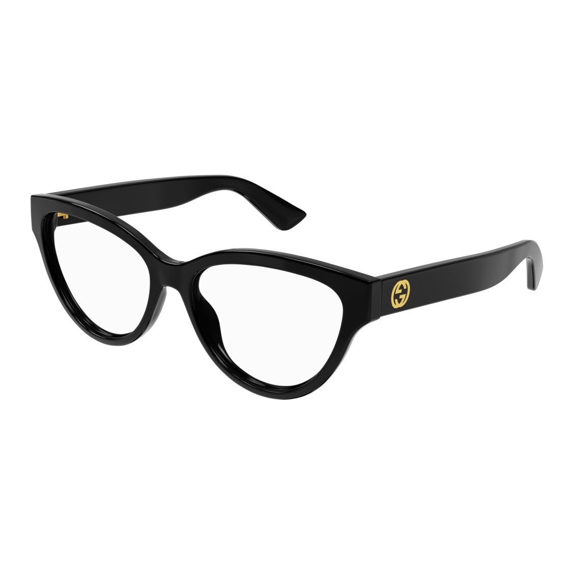 Gucci Gg1581o Glossy Black Cat-Eye Eyeglasses