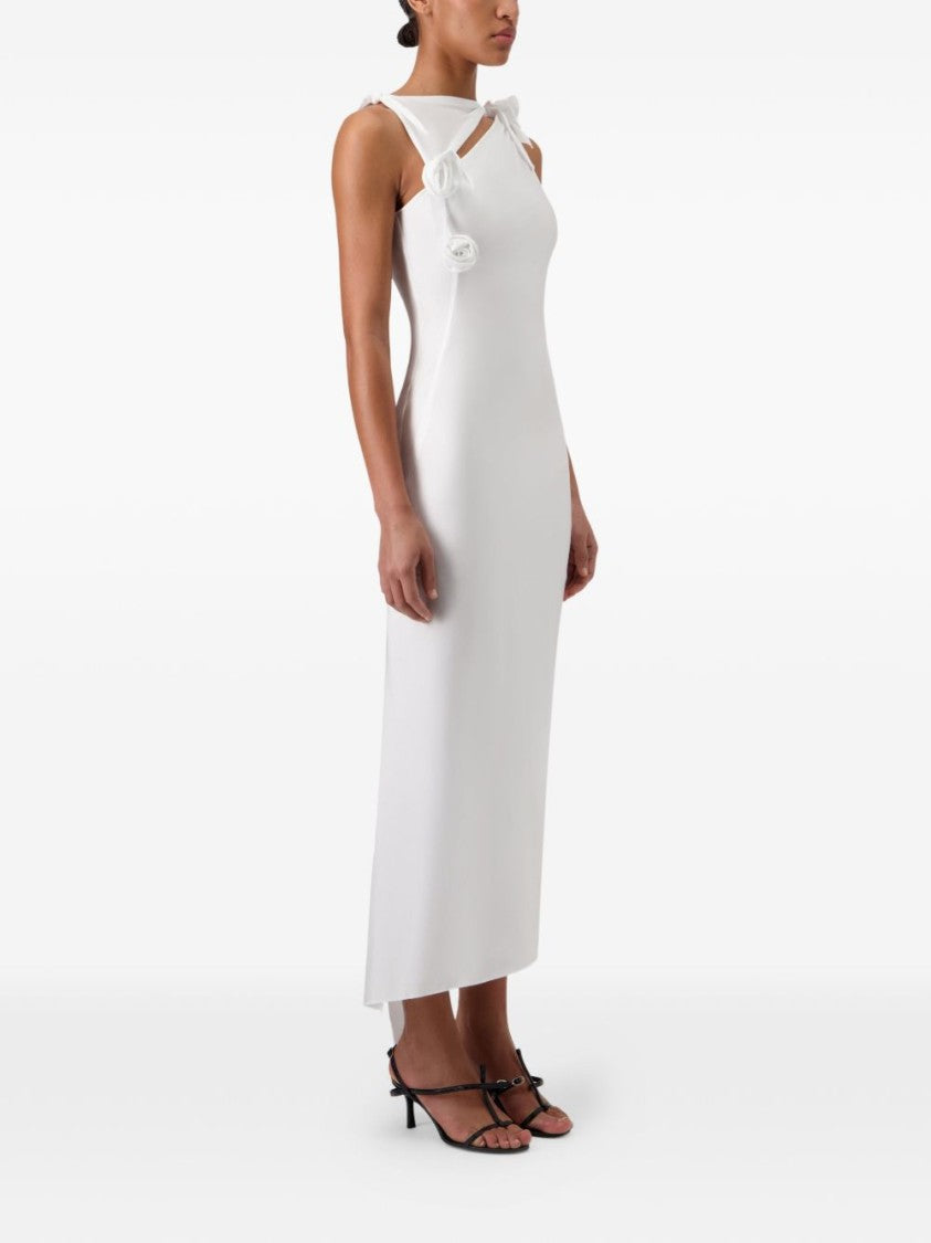 Coperni Asymmetric Midi Dress With Knot