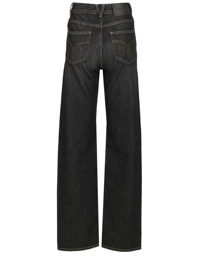 Versace Black Cotton Denim Jeans