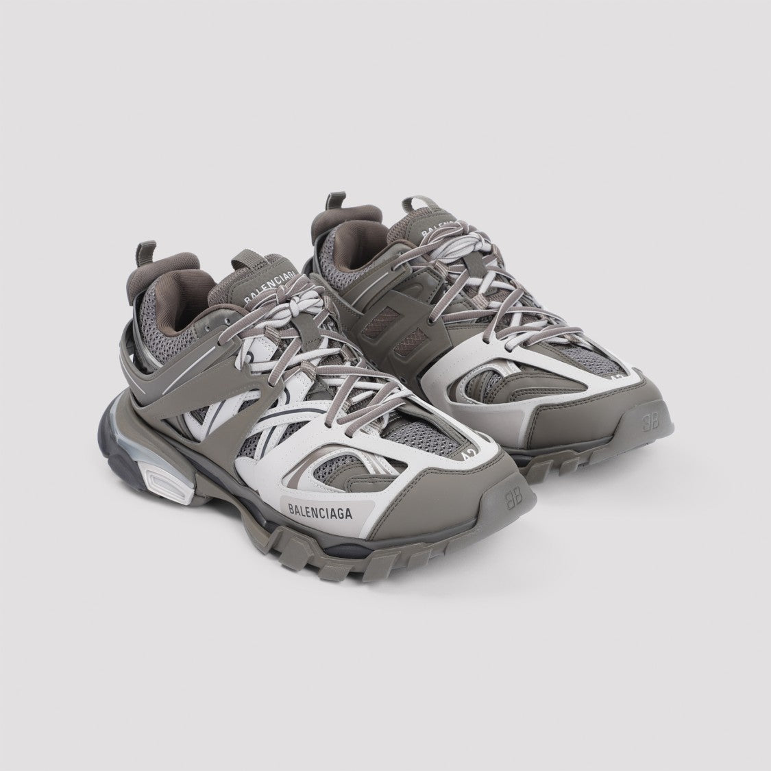 Balenciaga Brown Mix Multicolor Track Sneakers