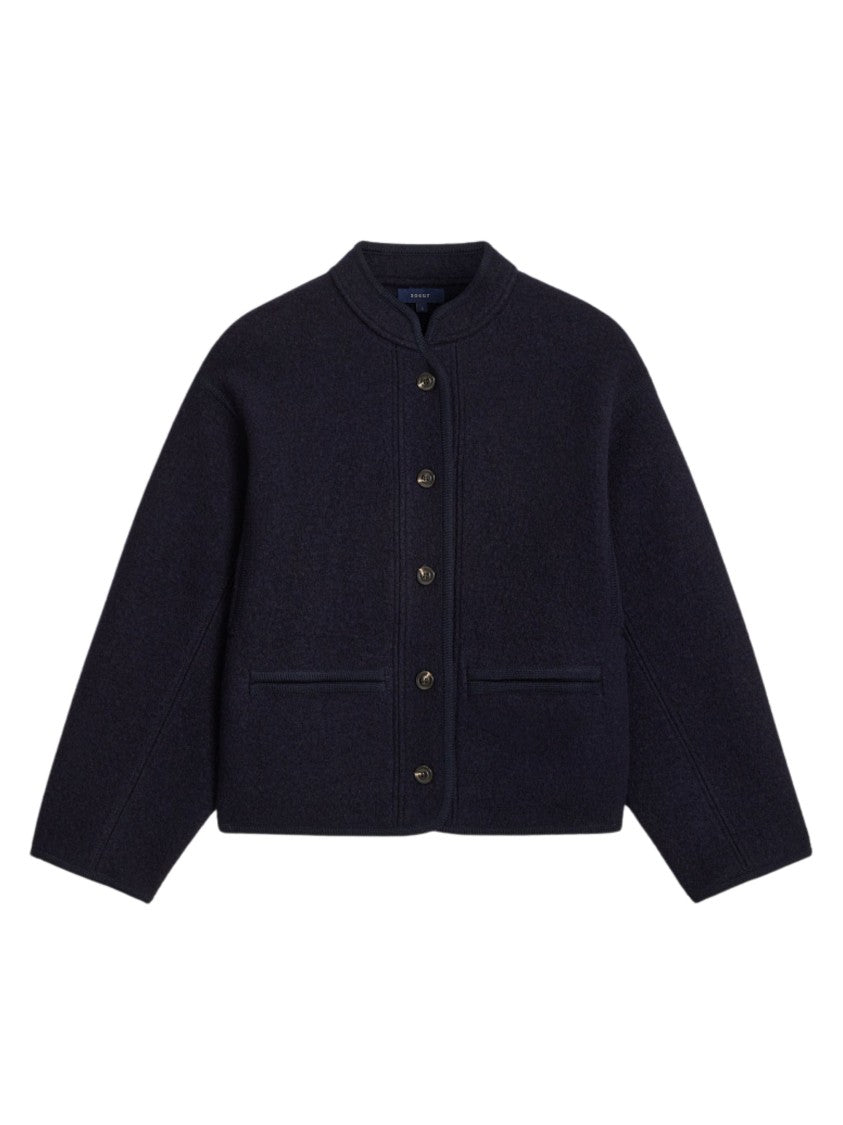 Soeur Cropped Button-Up Coat