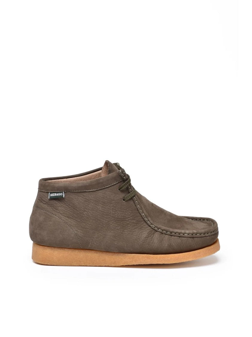 Sebago Green Leather Koala Boots
