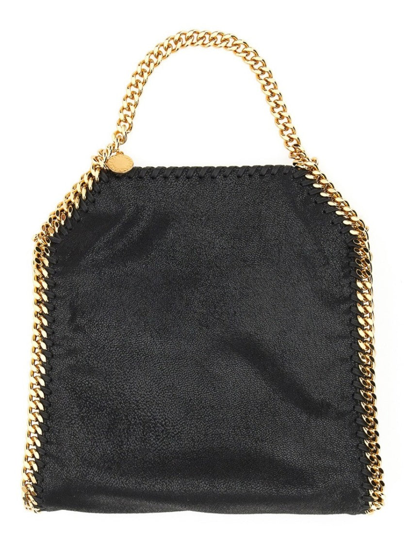 Stella Mccartney Black Vegan Leather Mini Falabella Handbag