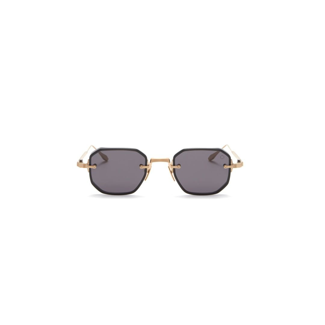 Akoni Aks-307 Geometric Octagonal Frame Sunglasses With Gold-Tone Accents