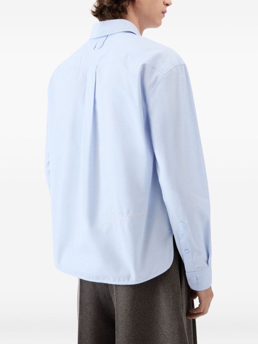 Jacquemus Light Blue Cotton Shirt