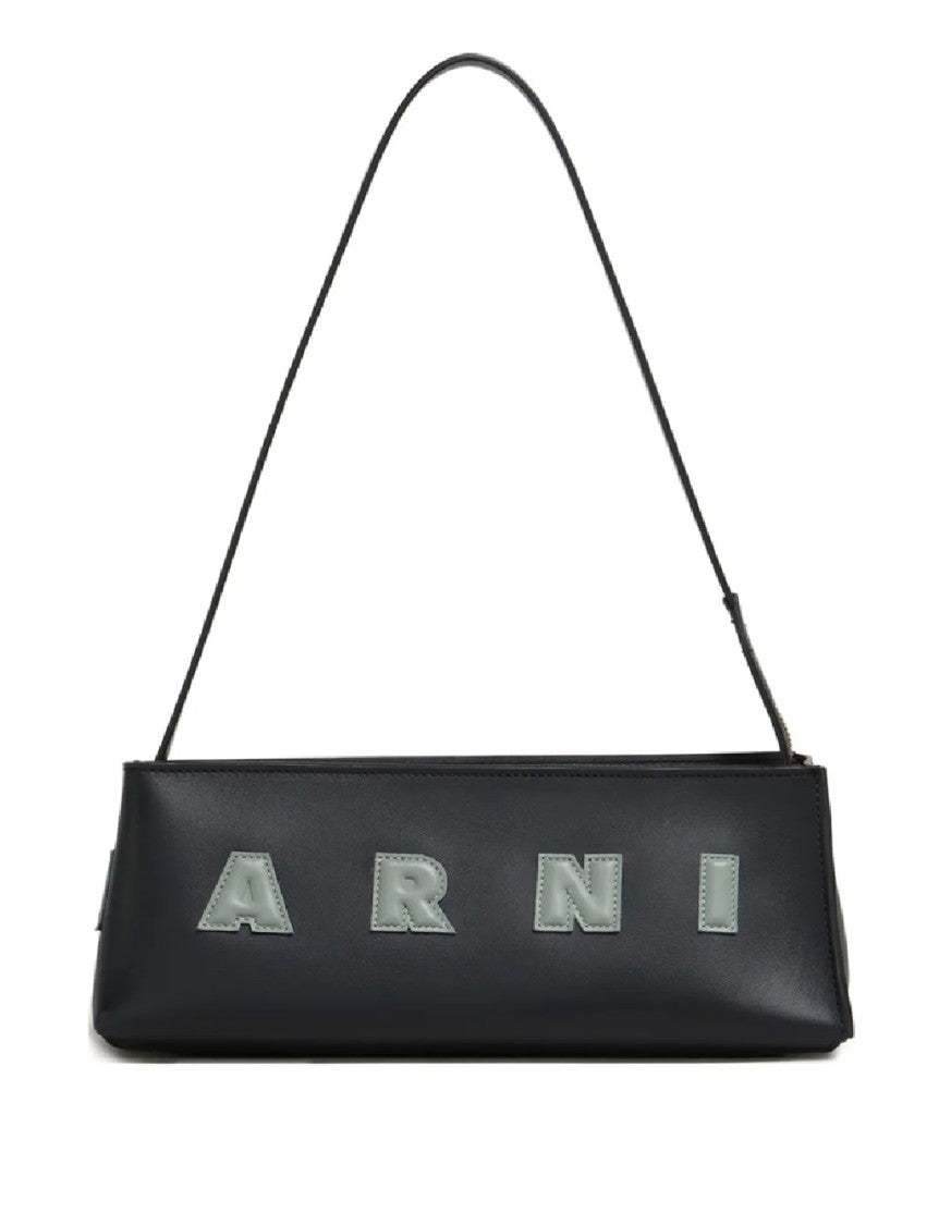 Marni Rectangular Shoulder Bag With Gold-Tone Hardware
