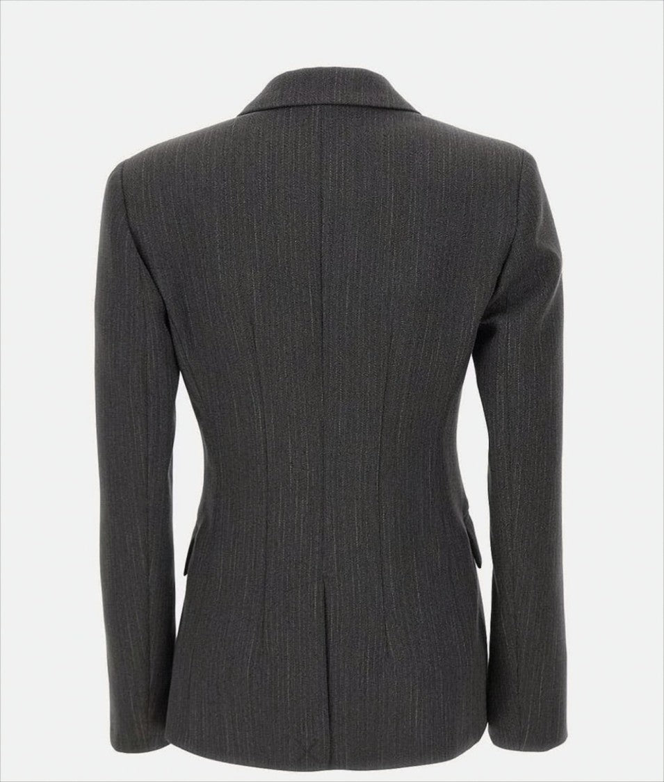 Liu Jo Double-Breasted Blazer With Pinstripe Design