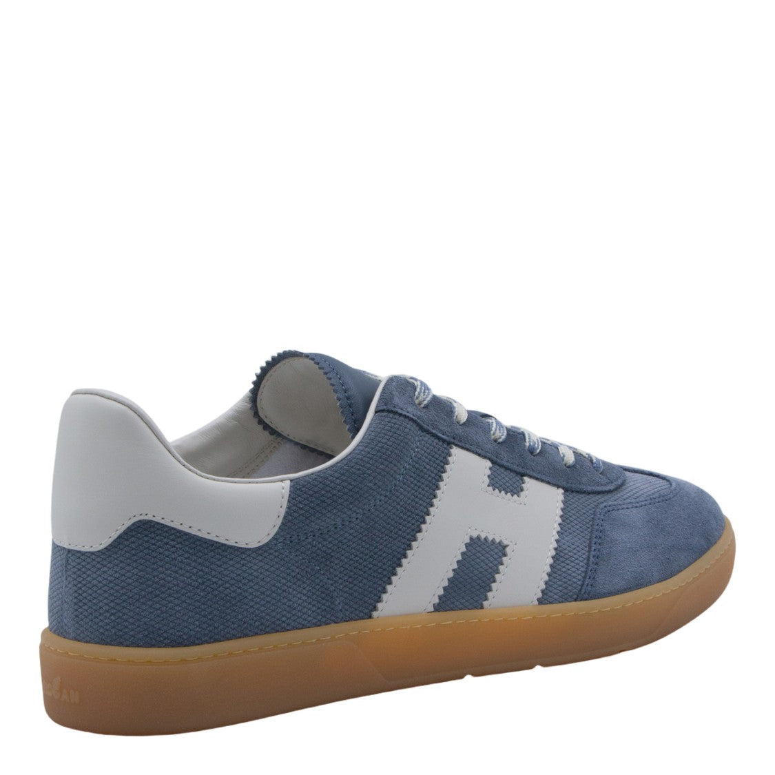 Hogan Denim Upper Sneakers With Classic Lace-Up Design