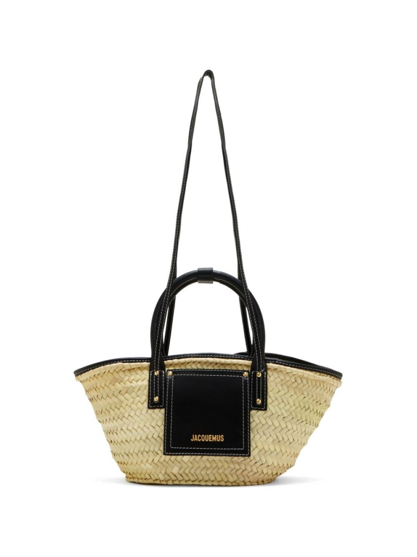 Jacquemus Woven Top Handle Appliqué Bag