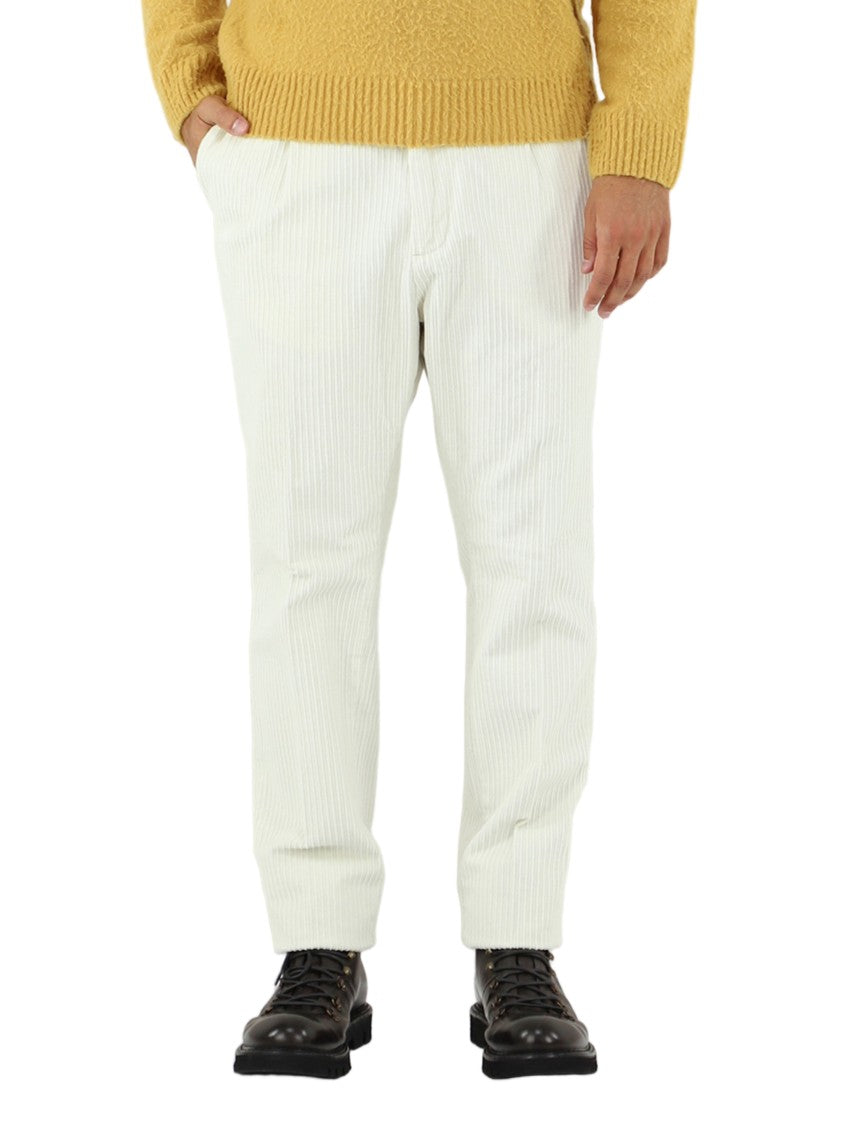 Cruna Minimalist Straight-Leg Canvas Pants