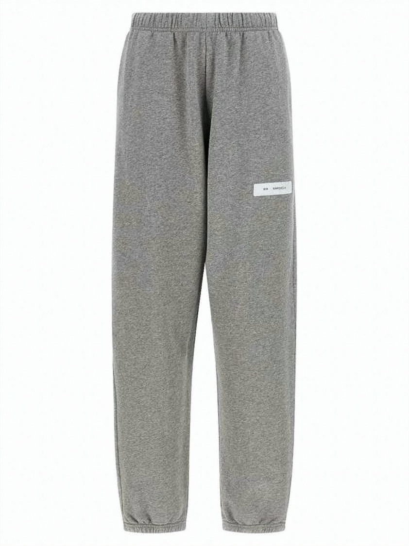 Mm6 By Maison Margiela Relaxed Fit Cotton Sweatpants With Functional Side Pockets