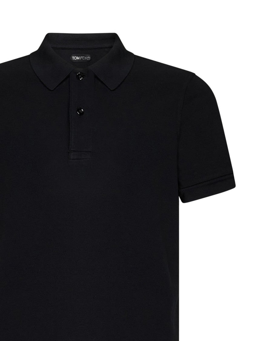 Tom Ford Black Tennis Polo Shirt