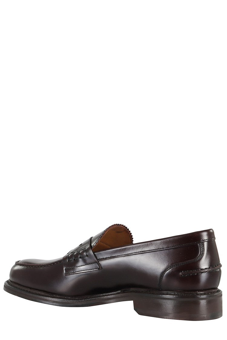 John Spencer Brown Bovine Leather Moccasin