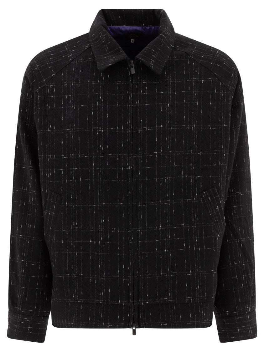 Needles Checkered Wool Jacket With Classic Collar