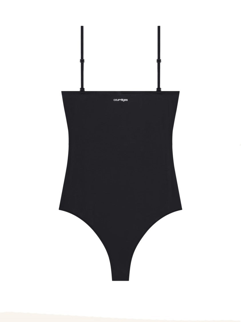 Courrèges Black Swimsuit With Adjustable Straps