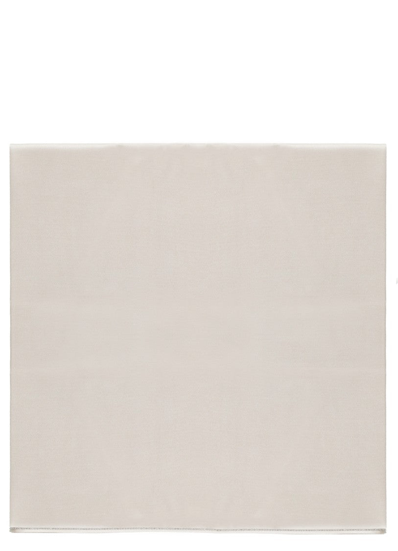 Peserico Rectangular Viscose Scarf With Brightening Light Details