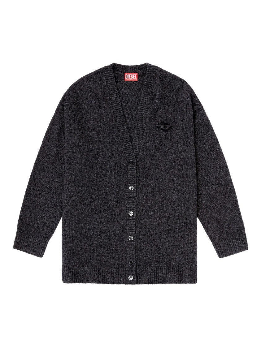 Diesel Textured Knit M-Areela Oversized Cardigan