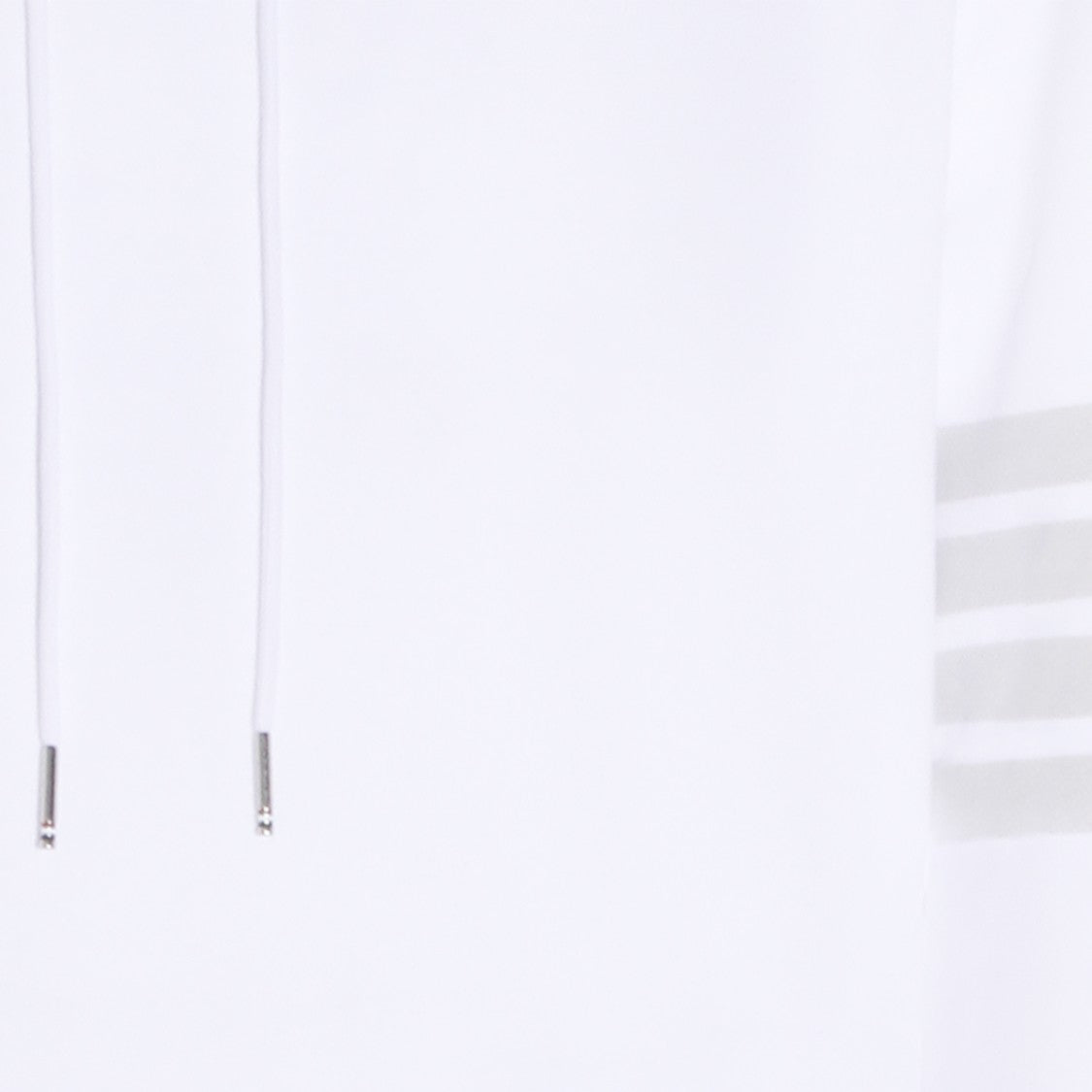 Thom Browne White Hooded Sweatshirt
