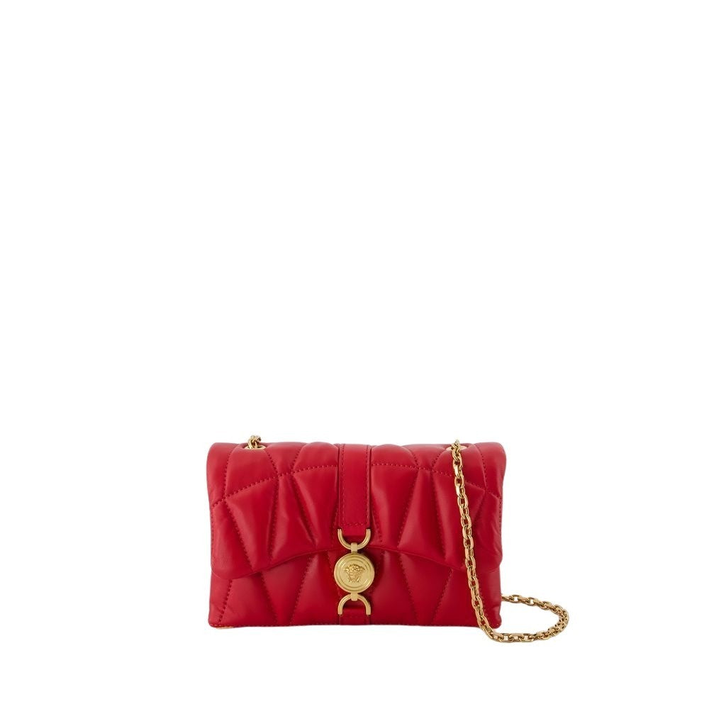Versace Kleio Mini Shoulder Bag - Leather - Red