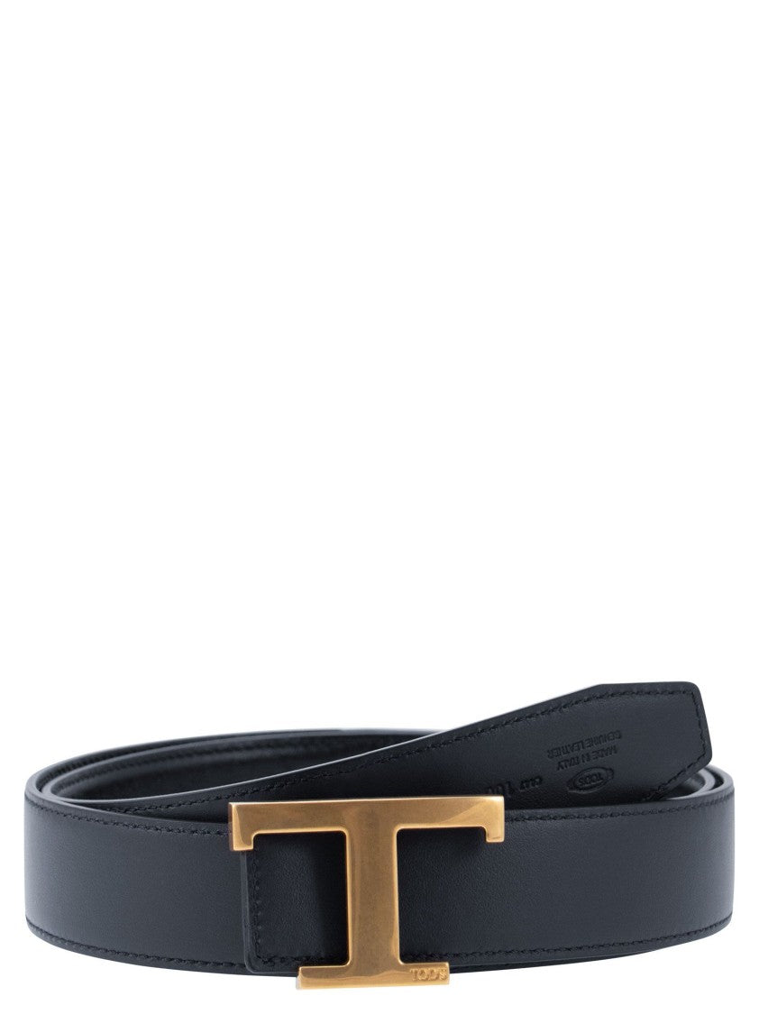 Tod's Timeless Reversible T Leather Belt