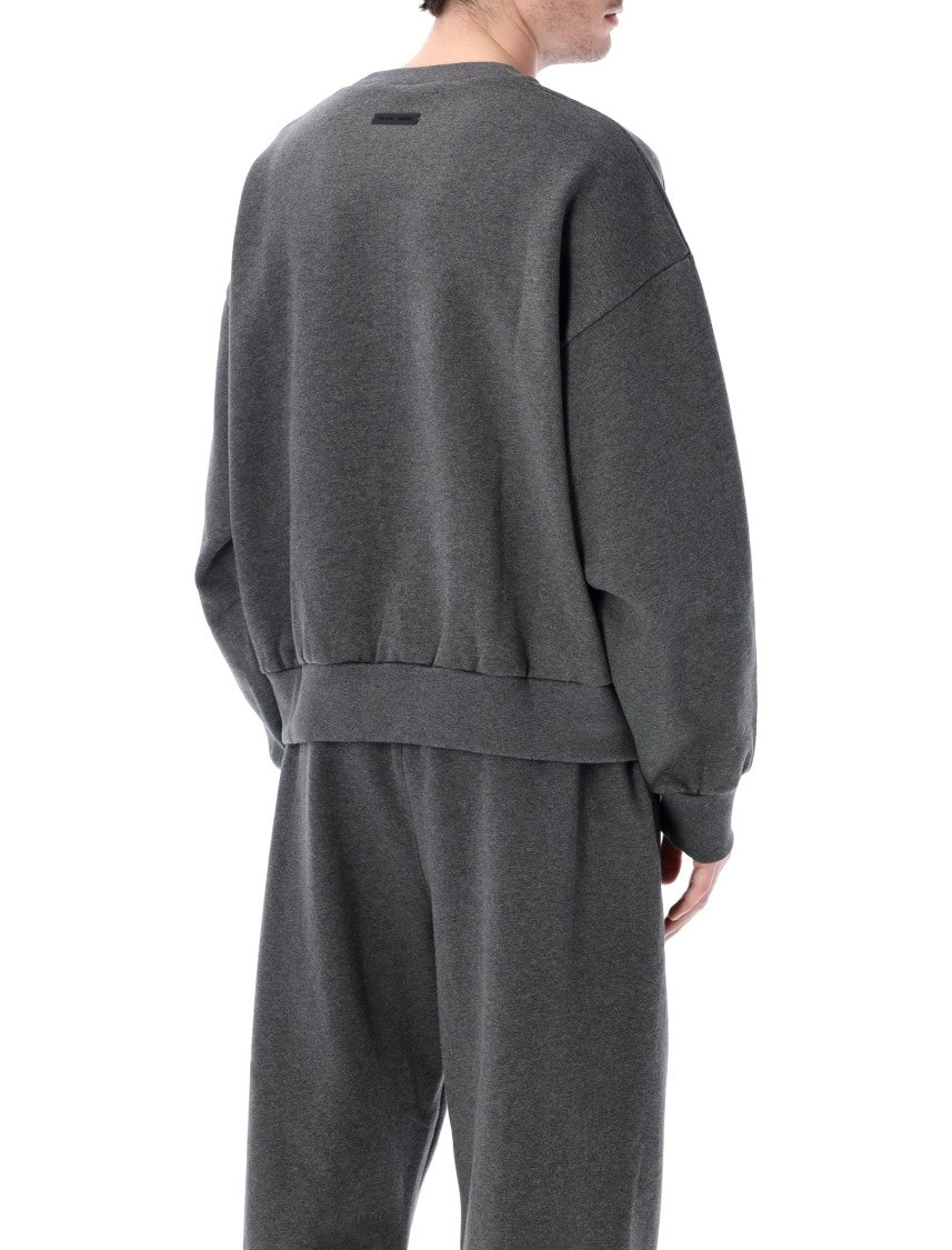 Fear Of God Essentials Embossed Crewneck Grey Sweatshirt