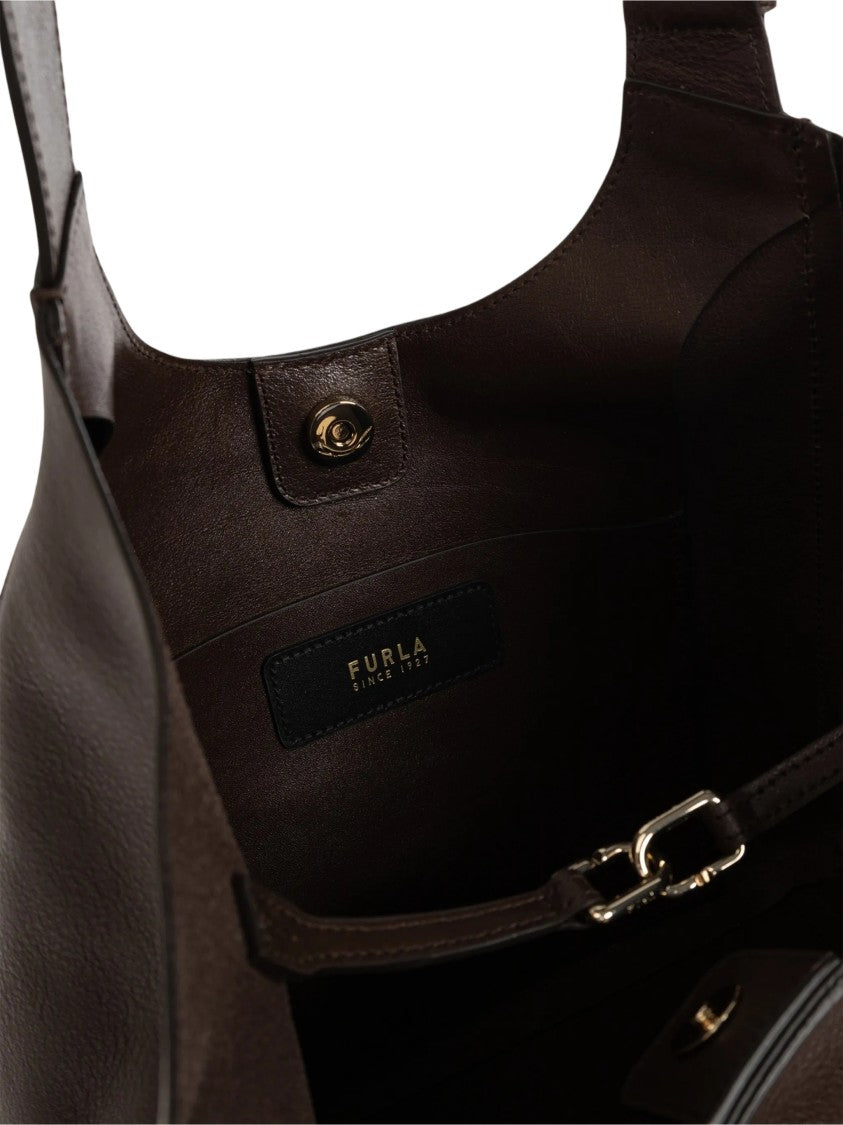 Furla Dora M Tote Medium Brown Tote Bag