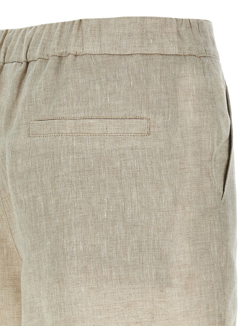 Brunello Cucinelli Tailored Linen Shorts With Hook