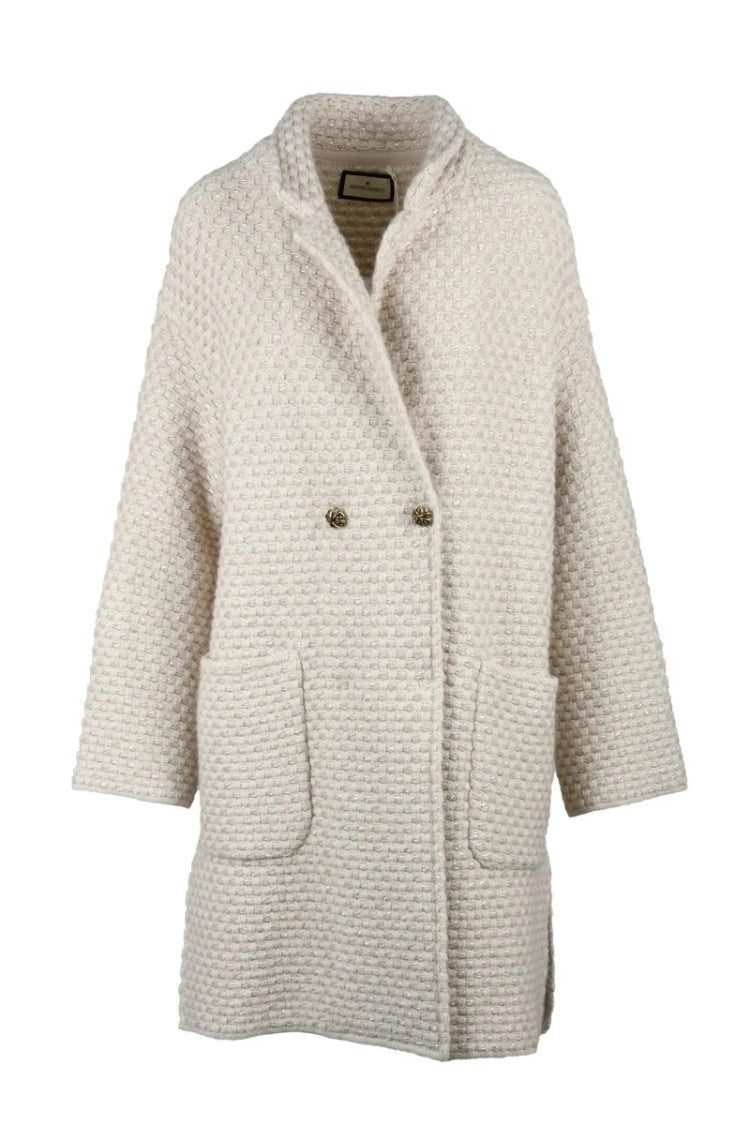 Bruno Manetti Knit Coat - Beige