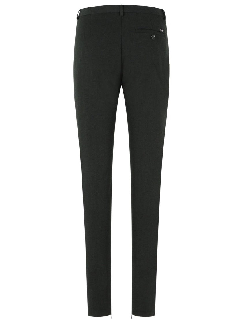 Acne Studios Black Wool Blend Pants