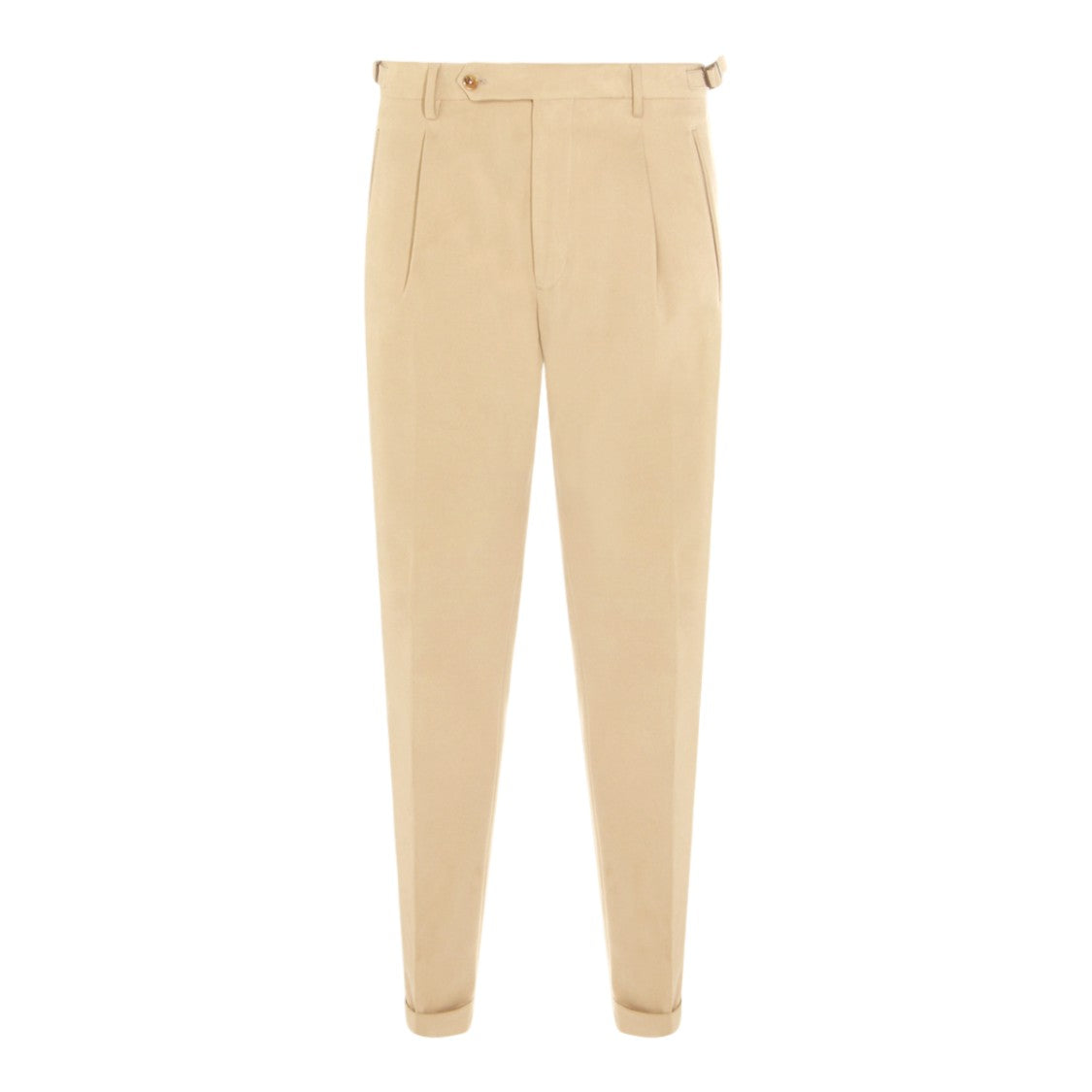 Berwich Tailored High-Waisted Pleated Cuffed-Hem Pants