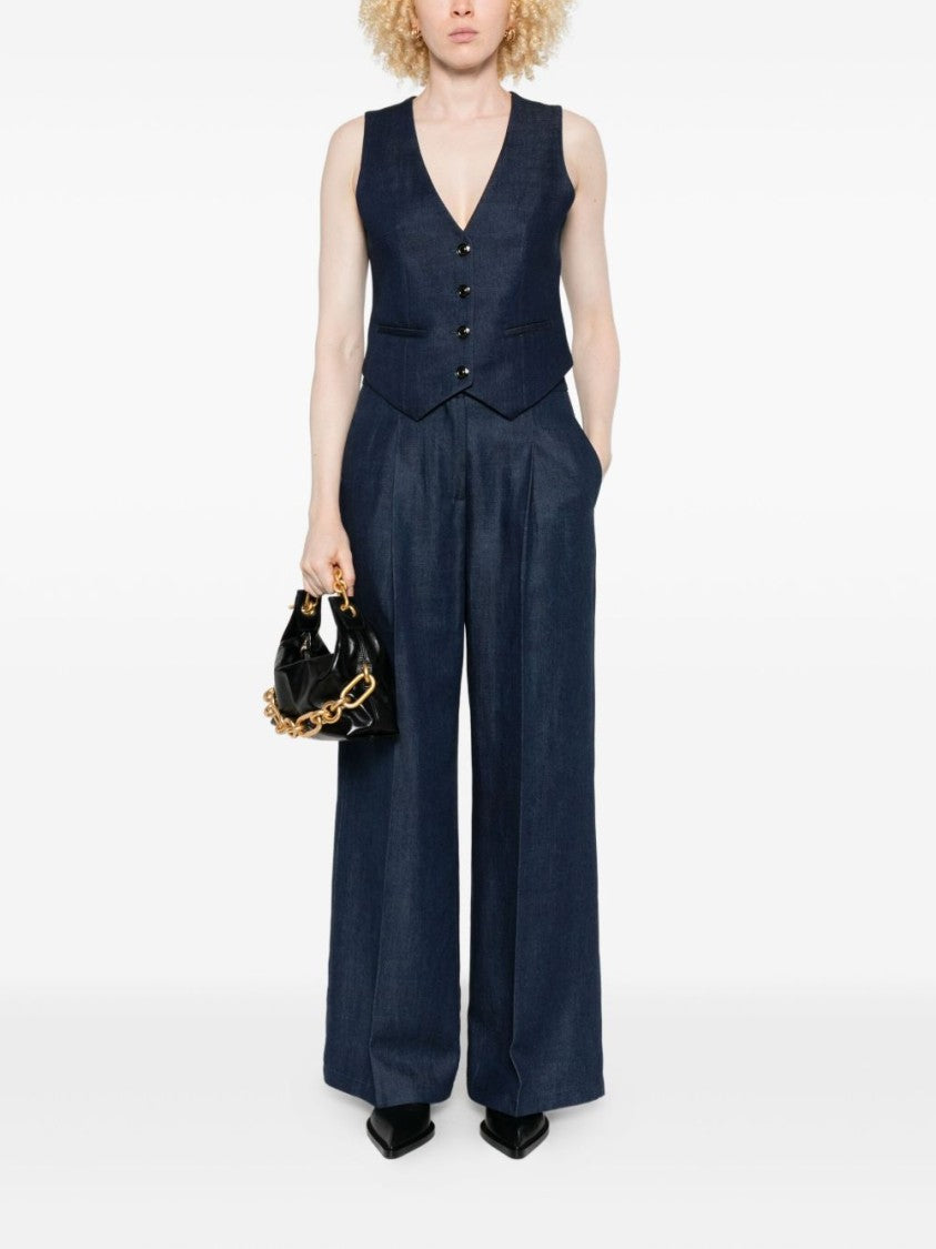 Liu Jo Pleated Front Trousers With High Waist