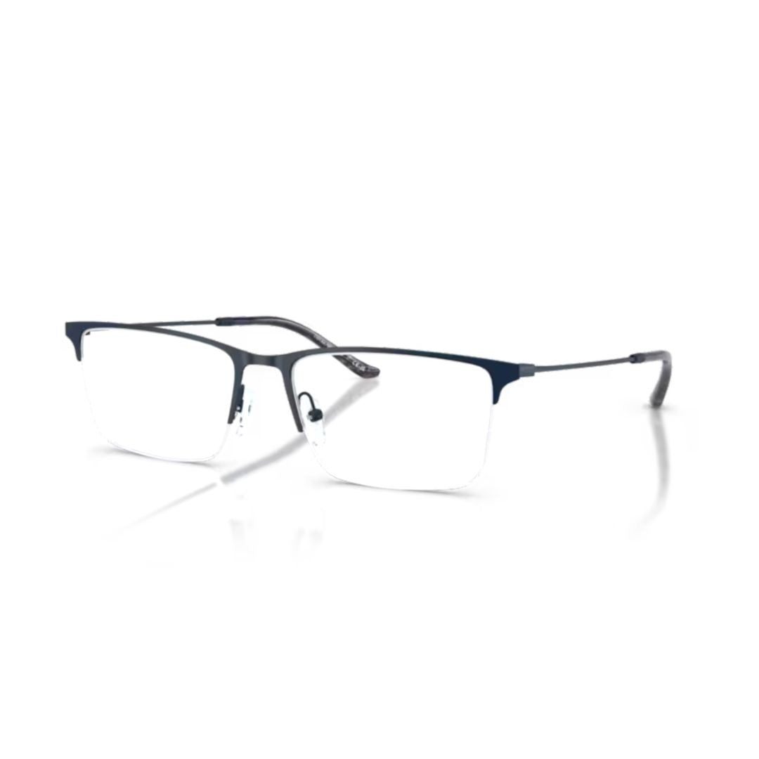 Emporio Armani 0Ea1171 Rectangular Metal Frame Eyeglasses With Adjustable Nose Pads