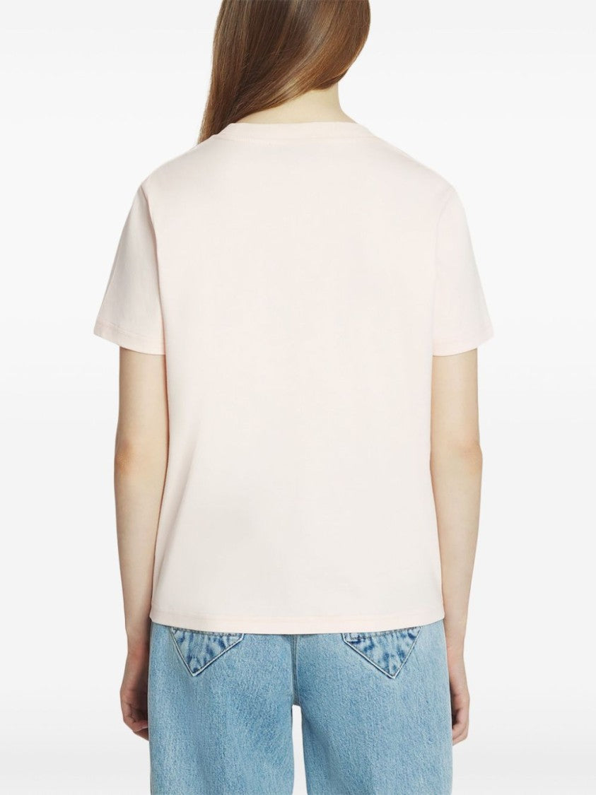 Lanvin Light Pink Minimalist Straight Hem Top