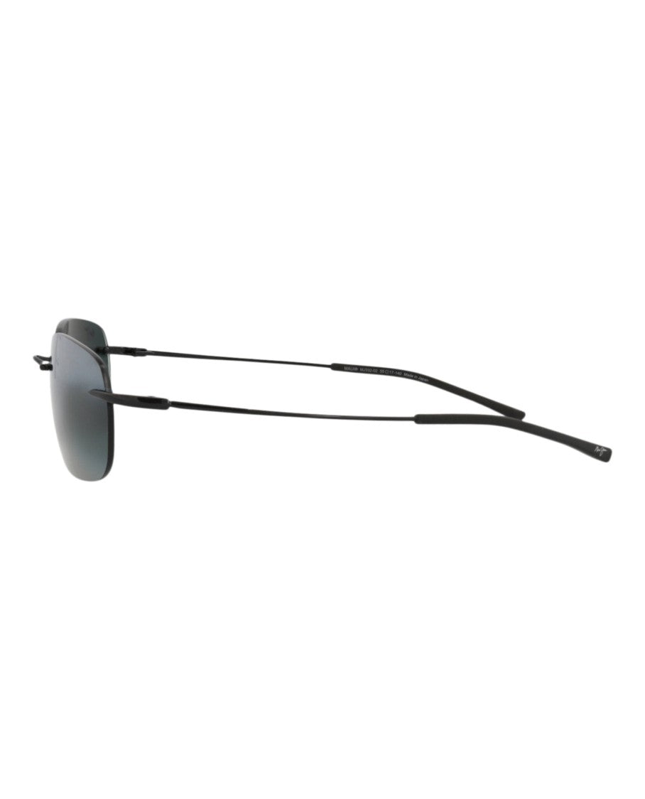 Maui Jim Square-Frame Metal Sunglasses