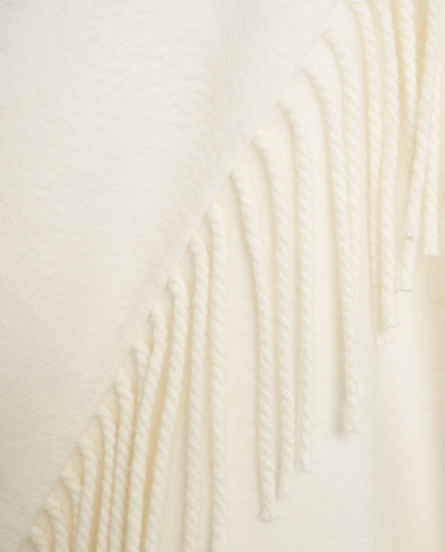 Liu Jo Wool Blend Jacket With Fringes