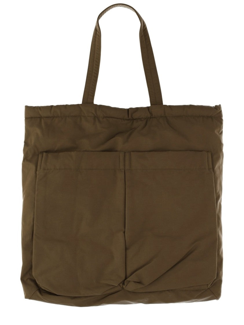Aspesi Brown Padded Shopper Tote Bag