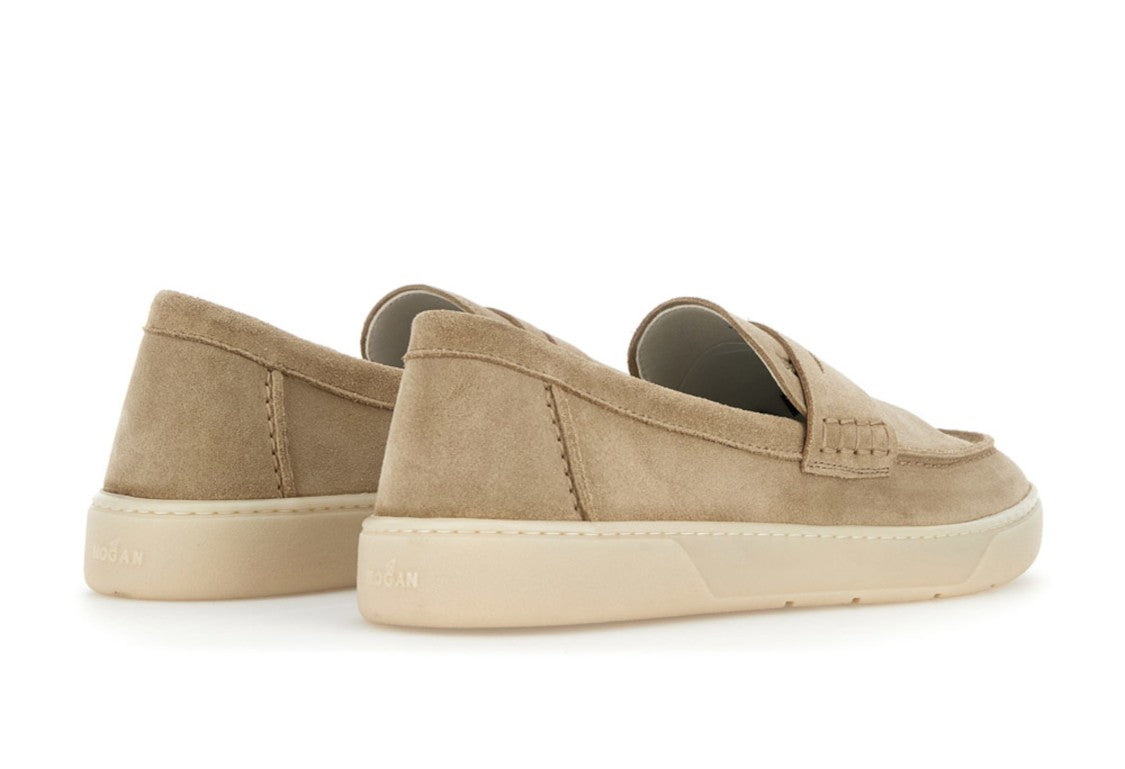 Hogan Brown Suede Loafers