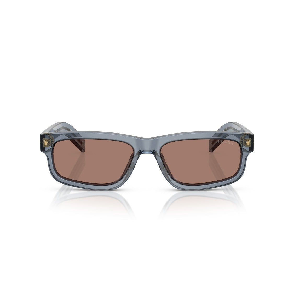 Prada 0Pr B11s Rectangular Translucent Acetate Sunglasses