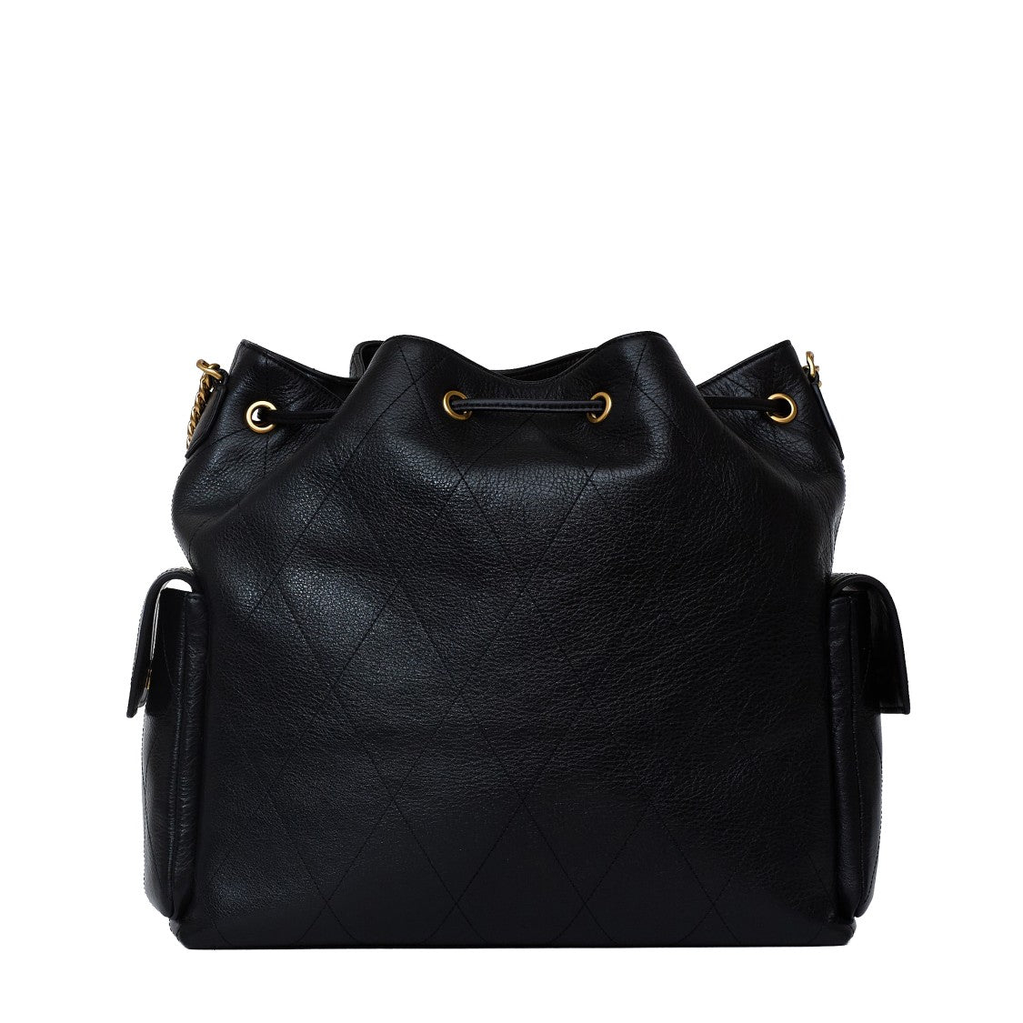 Tory Burch Charlie Quilted Leather Large Drawstring Shoulder Bag