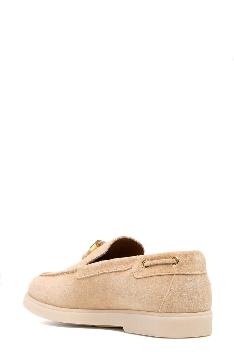 Giuseppe Zanotti Beige Suede Ballerinas