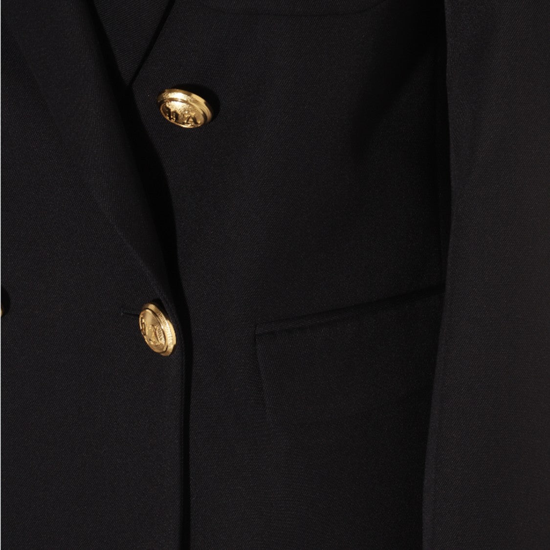 Palm Angels Blue Wool Blend Frontal Buttons Blazer