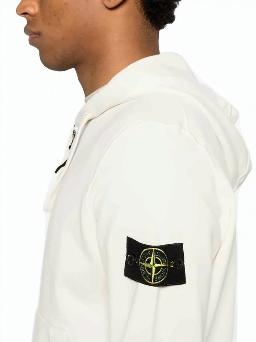 Stone Island Full-Zip Hoodie With Drawstring Hood