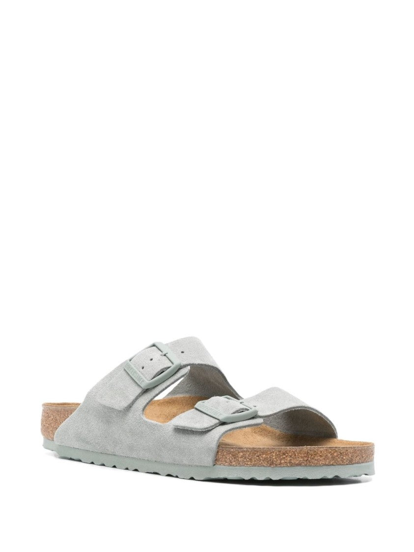 Birkenstock Suede Sandals With Adjustable Straps