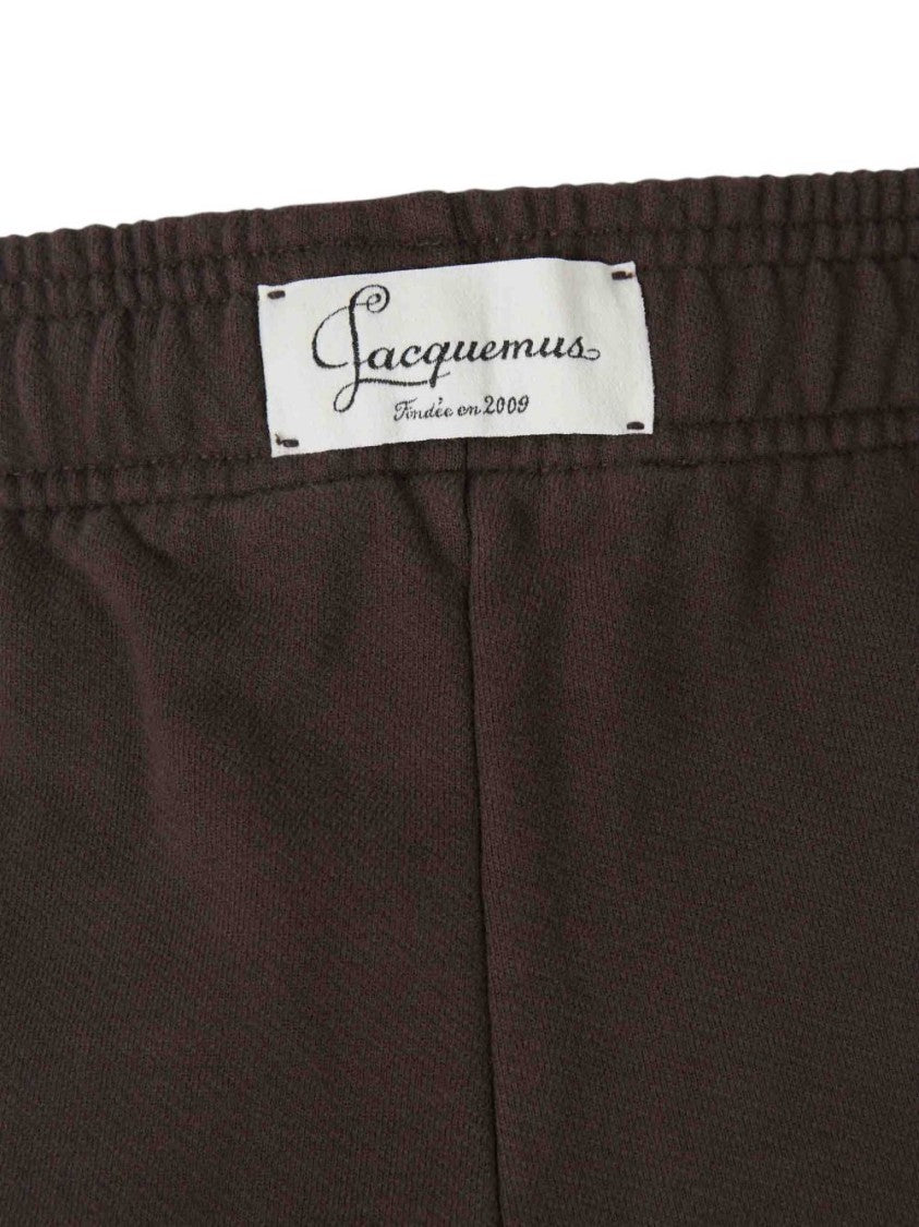 Jacquemus Cropped Smooth Elastic Waistband Wide-Leg Pants