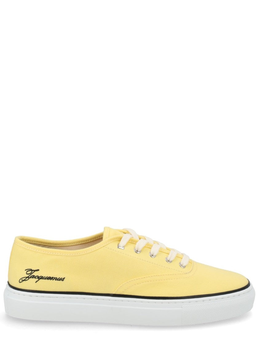 Jacquemus Yellow Cotton Low-Top Casual Sneakers