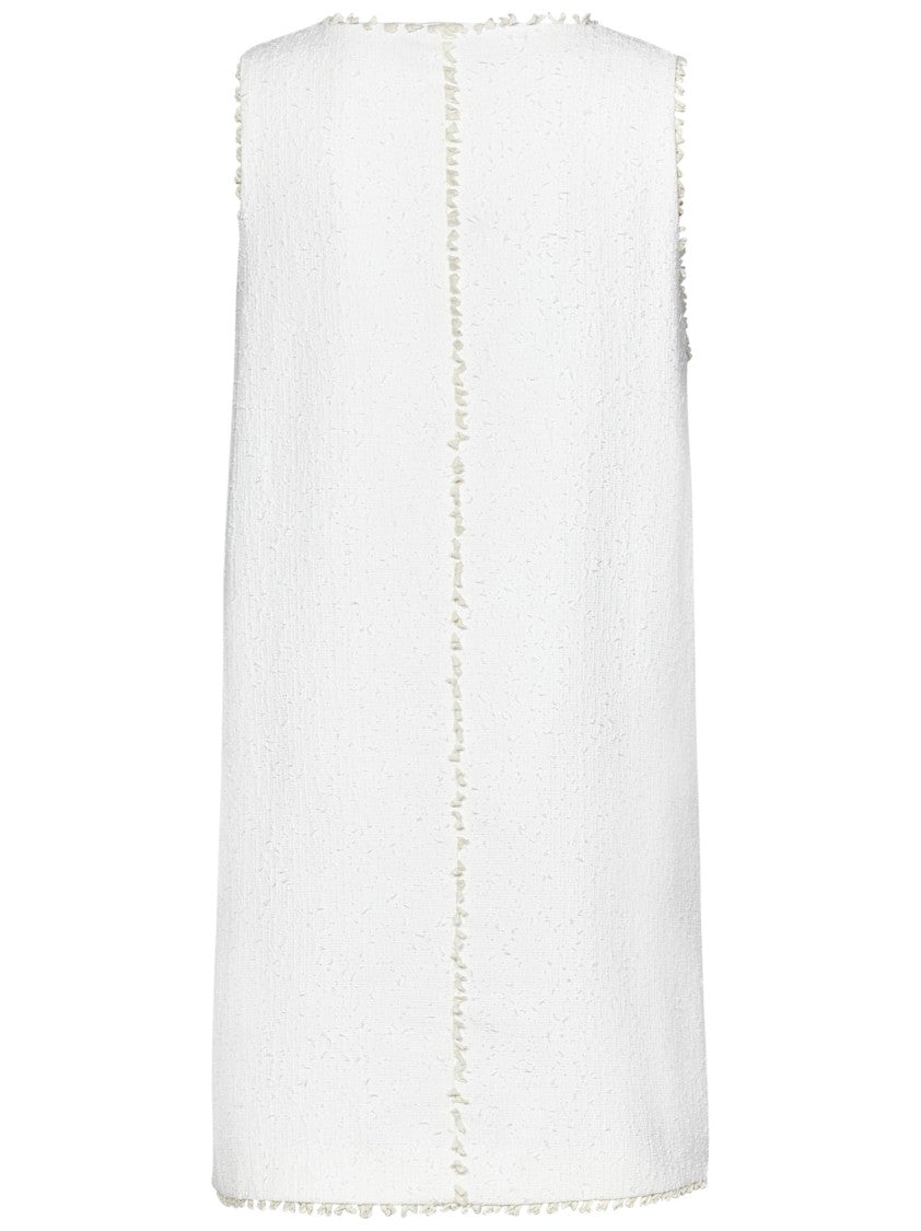 Msgm Sleeveless Mini Dress With Chic Cut