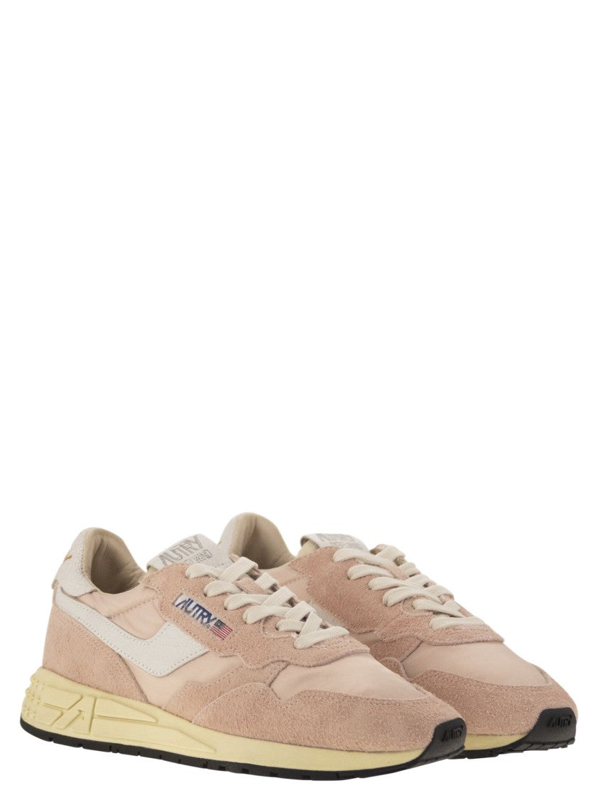 Autry Reelwind - Suede And Technical Textile Trainer