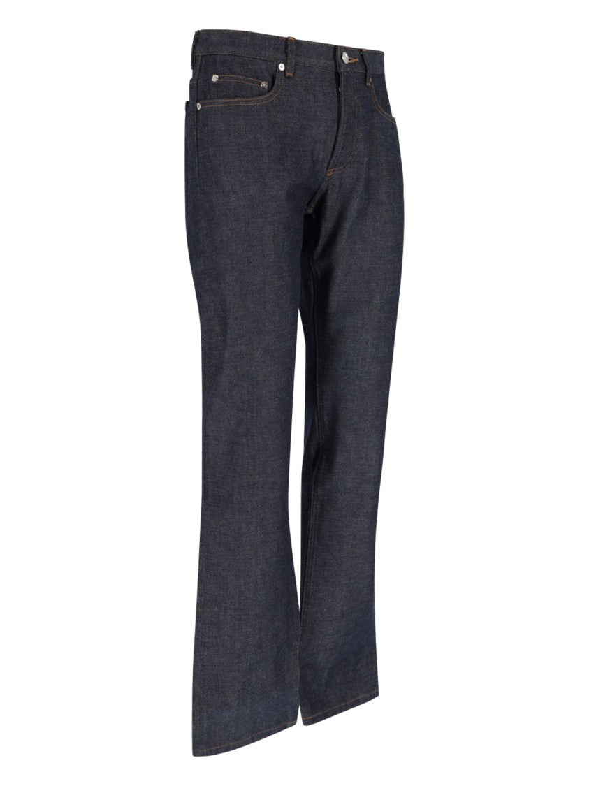 A.P.C. Blue High Waist Bootcut Denim Jeans